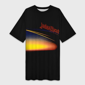 Платье-футболка 3D с принтом Point of Entry  Judas Priest ,  |  | judas priest | альбом | гленн типтон | джудас прист | йен хилл | ричи фолкнер | роб хэлфорд | рок группа | скотт трэвис | хэвиметалгруппа