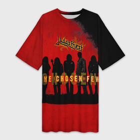 Платье-футболка 3D с принтом The Chosen Few  Judas Priest ,  |  | judas priest | альбом | гленн типтон | джудас прист | йен хилл | ричи фолкнер | роб хэлфорд | рок группа | скотт трэвис | хэвиметалгруппа
