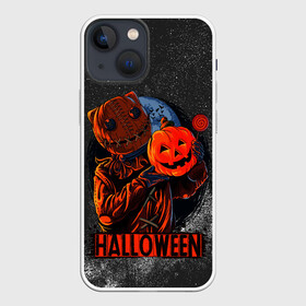 Чехол для iPhone 13 mini с принтом Welcom to hell ,  |  | halloween | арт | графика | зомби | мистика | праздник | тыква | ужасы | хэллоуин