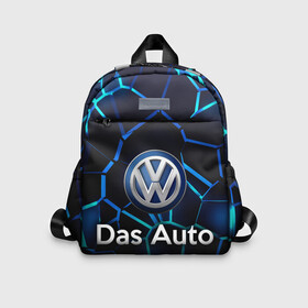 Детский рюкзак 3D с принтом Volkswagen слоган Das Auto , 100% полиэстер | лямки с регулируемой длиной, сверху петелька, чтобы рюкзак можно было повесить на вешалку. Основное отделение закрывается на молнию, как и внешний карман. Внутри дополнительный карман. По бокам два дополнительных кармашка | Тематика изображения на принте: 3d плиты | 3d плиты с подсветкой | 3д плиты | 3д плиты с подсветкой | das auto | golf | logo | polo | tuareg | volkswagen | vw | дас авто | лого | логотип | логотип фольксваген | пассат | подсветка 3d плит | подсветка 3д плит