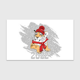 Бумага для упаковки 3D с принтом Тигр в красной шапке , пластик и полированная сталь | круглая форма, металлическое крепление в виде кольца | 2022 | beast | merry christmas | new year | predator | proud tiger | red hat | scarf | snow | winter | year of the tiger | год тигра | гордый тигр | зверь | зима | красная шапка | новый год | снег | хищник | шарф