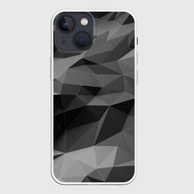 Чехол для iPhone 13 mini с принтом gray abstraction серая абстракция ,  |  | 3d | gray | gray abstraction | абстракция | монохром | серый | фон | черно белый | черное белое | черный и белый