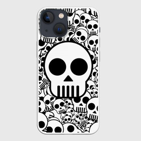 Чехол для iPhone 13 mini с принтом черепа чб ,  |  | 2d | 3d | black | black and white | halloween | white | белый | хэллоуин | хэлуин | чб | череп | черепа | черно белый | черный