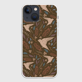Чехол для iPhone 13 mini с принтом Литой стриж ,  |  | животные | заливка | осень | птицы | тренд
