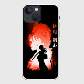 Чехол для iPhone 13 mini с принтом Бродяга Кенсин ,  |  | rk | ruroken | rurouni kenshin | samurai x | аниме | бродяга кэнсин | манга | самурай икс | химура