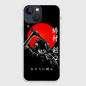 Чехол для iPhone 13 mini с принтом Химура Кенсин   Rurouni Kenshin ,  |  | rk | ruroken | rurouni kenshin | samurai x | аниме | бродяга кэнсин | манга | самурай икс | химура