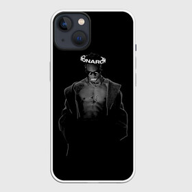 Чехол для iPhone 13 с принтом Travis in black ,  |  | hip hop | rap | rep | travis scott | исполнители | исполнитель | музыка | реп | трвис скотт | тревис скотт