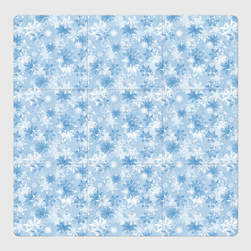 Магнитный плакат 3Х3 с принтом Морозное Снежное Утро , Полимерный материал с магнитным слоем | 9 деталей размером 9*9 см | Тематика изображения на принте: merry christmas | дед мороз | ёлка | зима | мороз | новый год | подарок | праздник | рождество | с новым годом | сантаклаус | снег | снеговик | снегурочка | снежинки | снежные узоры | узоры