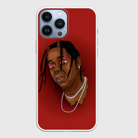 Чехол для iPhone 13 Pro Max с принтом Поплывший Тревис ,  |  | hip hop | rap | rep | travis scott | исполнители | исполнитель | музыка | реп | трвис скотт | тревис скотт