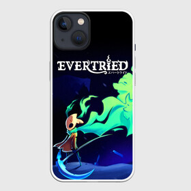 Чехол для iPhone 13 с принтом EVERTRIED | ВЕЧНЫЙ ПУТЬ ,  |  | evertried | fantasy | game | indie | roguelike | башня | вечный путь | игра | инди | маяк | рогалик | роуг лайк | фентези