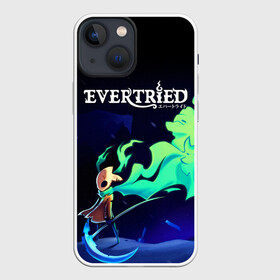 Чехол для iPhone 13 mini с принтом EVERTRIED | ВЕЧНЫЙ ПУТЬ ,  |  | evertried | fantasy | game | indie | roguelike | башня | вечный путь | игра | инди | маяк | рогалик | роуг лайк | фентези