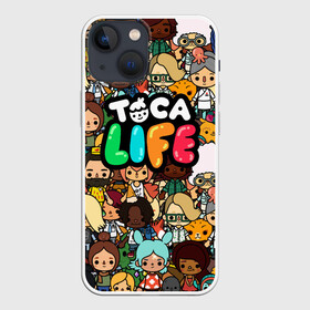 Чехол для iPhone 13 mini с принтом TOCA BOCA WORLD (ВСЕ ПЕРСОНАЖИ ,  |  | digital toys | gamer | games | helicopter taxi | pets | toca boca | toca hair salon | toca kitchen | toca life | toca life city | toca life worl | toca tea party | video games | игры