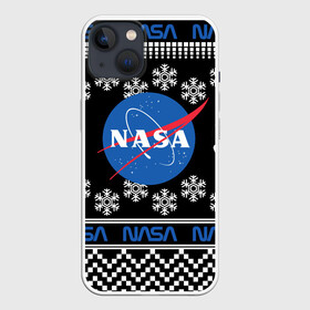 Чехол для iPhone 13 с принтом НАСА (НОВЫЙ ГОД) ,  |  | nasa | space | астрология | звезды | космонавт | космос | луна | наса | планета