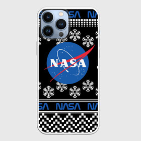 Чехол для iPhone 13 Pro Max с принтом НАСА (НОВЫЙ ГОД) ,  |  | Тематика изображения на принте: nasa | space | астрология | звезды | космонавт | космос | луна | наса | планета