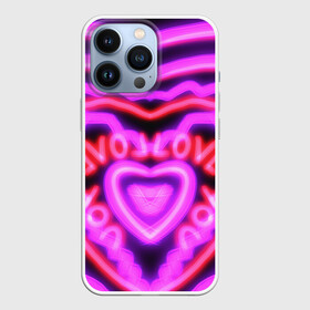 Чехол для iPhone 13 Pro с принтом Lover love ,  |  | love | love you | lover | люблю | любовь | розовое сердце | сердечко | сердце