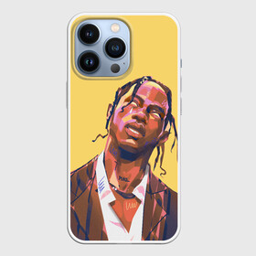 Чехол для iPhone 13 Pro с принтом Travis art ,  |  | hip hop | rap | rep | travis scott | исполнители | исполнитель | музыка | реп | трвис скотт | тревис скотт