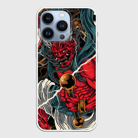 Чехол для iPhone 13 Pro с принтом БОГ ГРОМА РАЙДЗИН ,  |  | demon | evil | god | japan | raijin | red | samurai | бог | буддизм | восток | гроза | гром | демон | дьявол | зло | красный | молния | райдзин | самурай | япония