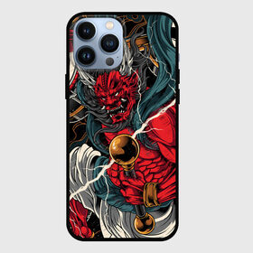 Чехол для iPhone 13 Pro Max с принтом БОГ ГРОМА РАЙДЗИН ,  |  | demon | evil | god | japan | raijin | red | samurai | бог | буддизм | восток | гроза | гром | демон | дьявол | зло | красный | молния | райдзин | самурай | япония
