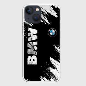Чехол для iPhone 13 mini с принтом BMW GRUNGE | БМВ ГРАНЖ ,  |  | bmw | grunge | авто | автомобиль | бмв | гранж | краска | лого | логотип | марка | машина | модель | потертости