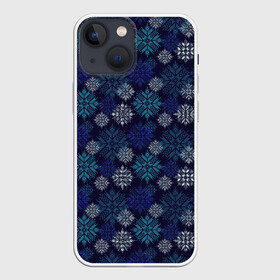 Чехол для iPhone 13 mini с принтом Свитер (узоры) ,  |  | merry christmas | алатырь | бабушкин свитер | новый год | орнамент | подарок | рождество | свитер | свитер с оленями | северные узоры | снежинки