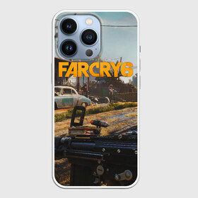 Чехол для iPhone 13 Pro с принтом Far Cry 6 game art ,  |  | Тематика изображения на принте: art | cry | dani | far | farcry | game | rojas | shooter | ubisoft | арт | дани | куба | рохас | фаркрай | яра