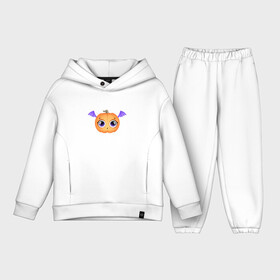 Детский костюм хлопок Oversize с принтом маленькая тыква ,  |  | baby | big | cute | eyes | halloween | monster | pumpkin | small | wings | большие | глаза | детское | крылья | маленькая | милый | монстр | тыква | хэллоуин