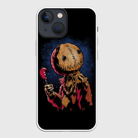 Чехол для iPhone 13 mini с принтом Живое Чучело (Halloween) ,  |  | halloween | horrors | monster | moon | night | pumpkin | scare | stars | живое | звезды | луна | монстр | ночь | тыква | ужастики | ужасы | хэллоуин | чучело