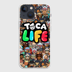 Чехол для iPhone 13 mini с принтом Toca Boca game | Тока бока ,  |  | toca boca | детская игра | игра | лого | логотип | персонажи | прикоснуться ко рту | тока бока