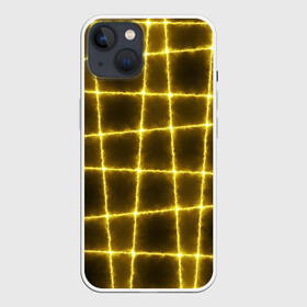 Чехол для iPhone 13 с принтом неоновый барьер ,  |  | вечеринка | диджей | диско | клуб | неон | паттерн | танец