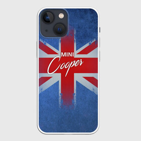 Чехол для iPhone 13 mini с принтом Mini cooper Великобритания ,  |  | авто | великобритания | лого | мини | флаг