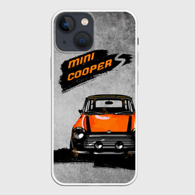 Чехол для iPhone 13 mini с принтом Maшина Mini ,  |  | Тематика изображения на принте: авто | грязь | лого | машина | мини