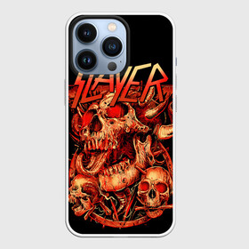 Чехол для iPhone 13 Pro с принтом Slayer, Reign in Blood ,  |  | Тематика изображения на принте: metal | slayer | группы | метал | музыка | рок | трэшметал