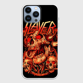 Чехол для iPhone 13 Pro Max с принтом Slayer, Reign in Blood ,  |  | Тематика изображения на принте: metal | slayer | группы | метал | музыка | рок | трэшметал