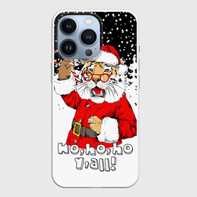 Чехол для iPhone 13 Pro с принтом Тигр в шубе Санта Клауса ,  |  | 2022 | fir forest | fur coat | happy new year | merry christmas | red hat | santa claus | snow | sweetness | tiger | year of the tiger | год тигра | еловый лес | красная шапка | новый год | очки | рождество | санта клаус | сладость | снег | тигр