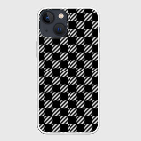 Чехол для iPhone 13 mini с принтом Шахматные Клетки ,  |  | chess | анатолий карпов | бобби фишер | владимир крамник | гари каспаров | игра | король | ладья | магнус карлсен | математика | михаил ботвинник | пешка | ферзь | хосерауль капабланка | чёрнобелые