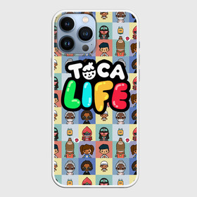 Чехол для iPhone 13 Pro Max с принтом Toca Boca characters | Тока бока персонажи ,  |  | characters | toca boca | детская игра | игра | лого | логотип | персонажи | прикоснуться ко рту | тока бока