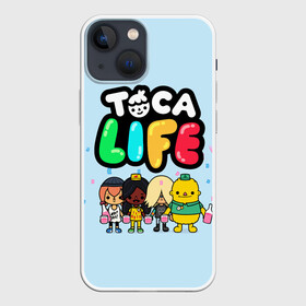 Чехол для iPhone 13 mini с принтом Toca Boca | Тока бока праздник ,  |  | toca boca | детская игра | игра | лого | логотип | персонажи | прикоснуться ко рту | тока бока