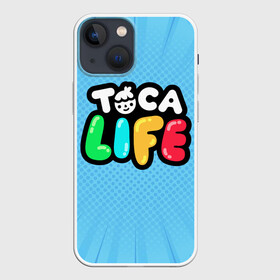 Чехол для iPhone 13 mini с принтом Toca Boca logo | Тока Бока логотип ,  |  | toca boca | детская игра | игра | лого | логотип | персонажи | прикоснуться ко рту | тока бока