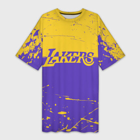 Платье-футболка 3D с принтом Kobe Bryant  Los Angeles Lakers  NBA ,  |  | 24 | kobebryant | lakers | nba | баскетбол | баскетболист | коби брайант | лейкерс | нба | спорт