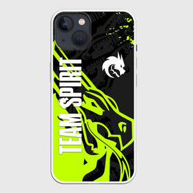 Чехол для iPhone 13 с принтом TEAM SPIRIT GREEN DRAGON LOGO ,  |  | Тематика изображения на принте: collapse | cs go | cyber | cybersport | dota 2 | dragon | hearthstone | miposhka | mira | russia | spirit | spirited | team spirit | torontotokyo | ts | yatoro | дракон | кибер | киберспорт | киберспортсмен | кс го | россия | спирит | спиритед |