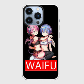 Чехол для iPhone 13 Pro с принтом Рем и рам вайфу Re zero ahegao ,  |  | aheagao | ohegao | ram | re zero | rem | sempai | senpai | waifu | ахегао | в альтернативном мире | жизнь с нуля | семпай | сенпай