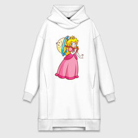 Платье-худи хлопок с принтом PrPeach ,  |  | mario | mario heroes | nintendo | peach | princess | princess peach | super mario | super mario bros | братья марио | марио | пич | супер братья марио | супер марио