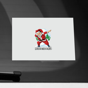 Наклейка на автомобиль с принтом Mary Christmas (Dab) , ПВХ |  | christmas | merry christmas | santa claus | дед мороз | ёлка | зима | мороз | новый год | подарок | праздник | рождество | с новым годом | санта клаус | снегурочка | снежинки