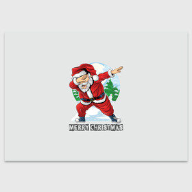 Поздравительная открытка с принтом Mary Christmas (Dab) , 100% бумага | плотность бумаги 280 г/м2, матовая, на обратной стороне линовка и место для марки
 | christmas | merry christmas | santa claus | дед мороз | ёлка | зима | мороз | новый год | подарок | праздник | рождество | с новым годом | санта клаус | снегурочка | снежинки