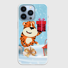 Чехол для iPhone 13 Pro с принтом Тигренок с подарком 2022 ,  |  | 2022 | год тигра | новый год | новый год 2022 | символ года | тигр | тигренок | тигрица | тигры