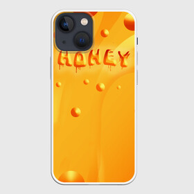 Чехол для iPhone 13 mini с принтом Медовая волна |  Honey wave ,  |  | Тематика изображения на принте: honey | wave | волна | мёд | милая | милый | сладость