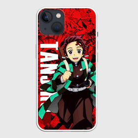 Чехол для iPhone 13 с принтом Танджиро Камадо ,Клинок, рассекающий демонов ,  |  | anime | demon slayer | kimetsu no yaiba | tanjiro kamado | аниме | камадо | клинок | манга | рассекающий демонов | танджиро