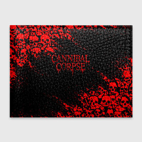 Обложка для студенческого билета с принтом CANNIBAL CORPSE КРАСНЫЕ ЧЕРЕПА , натуральная кожа | Размер: 11*8 см; Печать на всей внешней стороне | Тематика изображения на принте: cannibal | cannibal corpse | corpse | death metal | deathgrind | алекс уэбстер | брутальный дэт метал | дэт метал | дэтграйнд | каннибал корпс | кеннибал корпс | кэннибал корпс | пол мазуркевич | роб барретт | труп каннибала