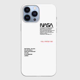 Чехол для iPhone 13 Pro Max с принтом NASA БЕЛАЯ ФОРМА | НАСА WHITE UNIFORM ,  |  | galaxy | nasa | space | space company | star | астрономия | галактика | звезды | космическая компания | космос | наса