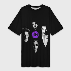 Платье-футболка 3D с принтом Depeche mode band ,  |  | alternative | depechе mode | dj | electo | music | альтернатива | депеж мот | депеш мод | музыка | электроника